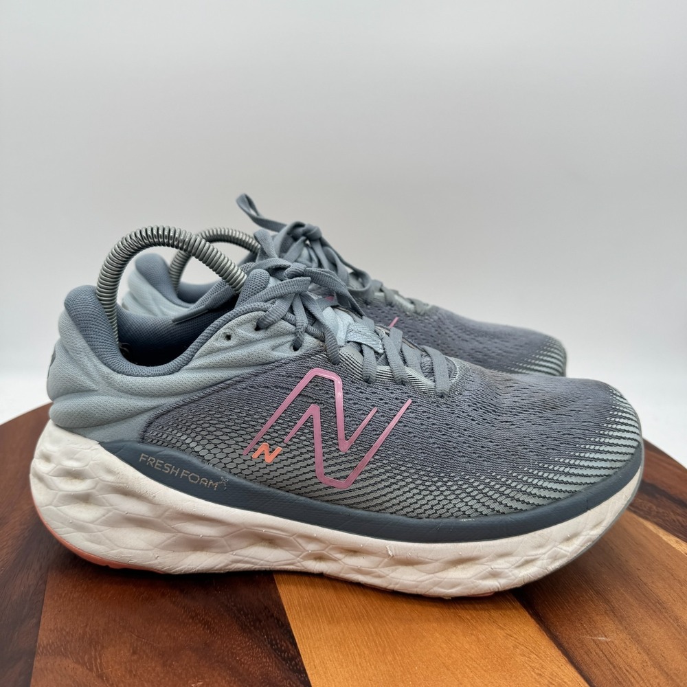 New Balance Fresh Foam X 840v1 Shoes Womens 10 Gray Raspberry Running Sneakers